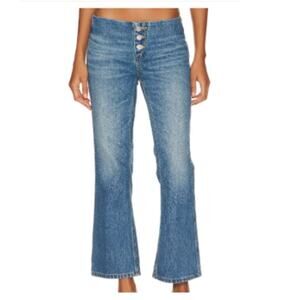 Re/Done Originals Button Front Crop Boot Jeans - Riot - sz 26 - NWT